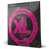 D'Addario XL Chromes Flatwound Basssnaren ECB81-5, 45-132, 5-Snarig