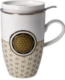 Goebel Lotus Thee Mok Bloem des Levens Wit Beker - Porselein - 450ml