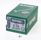 Spax Spaanplaatschroef platverzonken kop verzinkt pozidriv 5.0x16mm (per 1000 stuks)