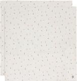 Jollein Hydrofiele Doek Large 115x115cm - Inbakerdoek - Zacht Katoen - 2 Stuks - Jungle Jambo