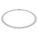 Swarovski Una Angelic Tennisketting, Ronde slijpvorm, Medium, Wit, Rodium toplaag