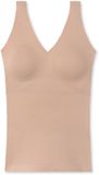 Schiesser Invisible Soft singlet (1-pack) - dames top met bandjes microvezel verwijderbare pads ahorn