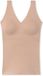 Schiesser Invisible Soft singlet (1-pack) - dames top met bandjes microvezel verwijderbare pads ahorn