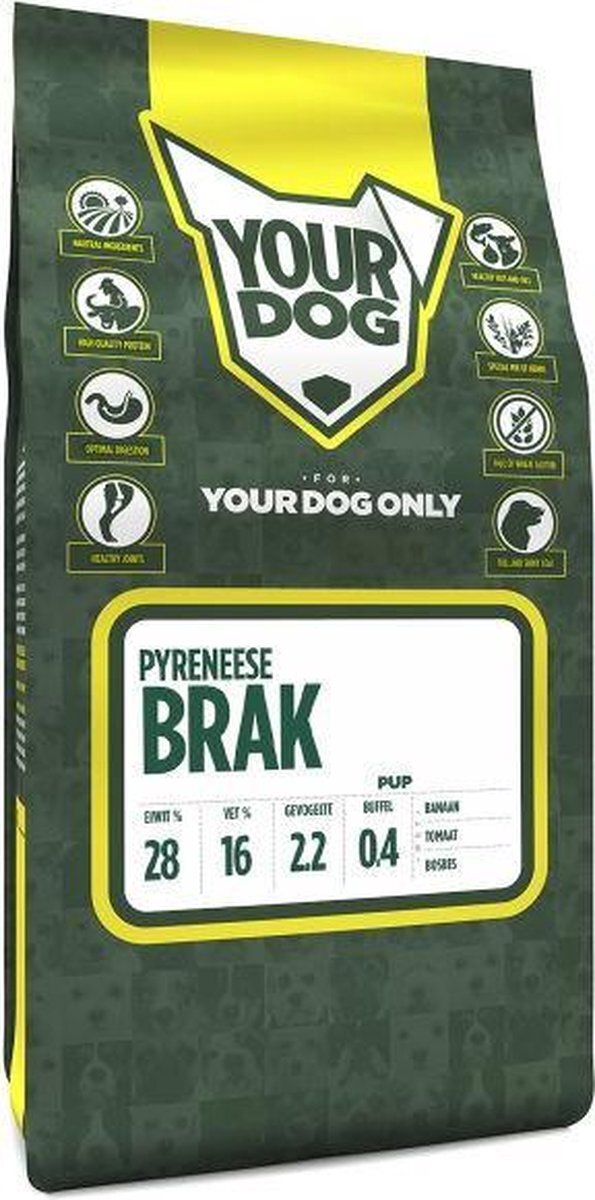 Yourdog Pup 3 kg pyreneese franse brak hondenvoer