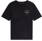 Tommy Hilfiger Heren T-shirt Katoen Korte Mouw Zwart Maat S