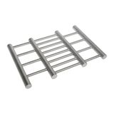 Equinox 529961 Uittrekbare roestvrijstalen onderzetter voor pan, pan, ovenschaal, uittrekbaar van 20 tot 38 cm x B 22,5 cm