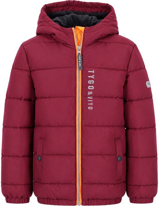 TYGO & vito Jongens Jas Jix - Maat 146/152 - Merlot