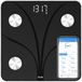 Vitafit Balance de graisse corporelle, Pèse-personne numérique avec application 13 composition corporelle IMC graisse corporelle et muscles, 182 kg en 0,05 kg, Noir