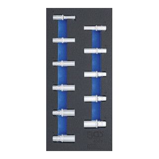 BGS Werkplaatswagen inzet - Doppen zeskant 10 mm (3/8 inch) 8 - 19 mm - 11 delig