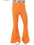 Smiffy's Oranje Disco Broek Wijde Pijpen Man XL