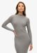 Superdry Robe Bodycon Mi-longue Femme Gris Marl UK14-EU42