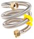 Tuyau d'eau flexible - Inox tressé - 50 cm - G 1/2" x G 1/2" - Lot de 2