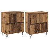 vidaXL Dressoirs, 2 stuks, Oud hout