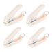 Vaessen Creative Figuurpons Ponstang - Motiefpons Set 4 Stuks - Cirkel, Sterren, Vierkant en Hart van 6,4 x 6,4 mm - Papier Pons voor Kaarten Maken, Scrapbooking en Journaling