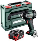 Metabo SSW 18 LTX 550 BL accu-slagmoersleutel 18 V 550 Nm borstelloos + 1x LiHDX accu 8,0 Ah + metaBOX - zonder oplader