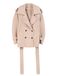 GOBI Cashmere Manteau mi-saison 'Trench-Style Cashmere Peacoat' beige