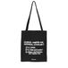 Pedrita Parker Tote Bag canvas tas voor schoolliefhebbers, Zwart, 35 x 40.5 cm, Grappig