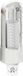 Porte-gobelet mural avec ouverture rabattable, 30x10 cm, blanc