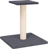 vidaXL Krabpaal met platform 38 cm donkergrijs