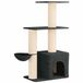 vidaXL Kattentoren met sisal krabpalen Donkergrijs 133 cm