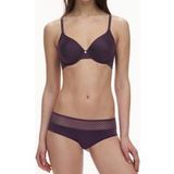 Chantelle Co Bra Tshirt Covering Aubergine Taille: G85