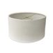 Royal Designs HB-611-10LNWH Ondiepe ovale lampenkap met harde kap, wit linnen, (21,5 x 14) x (25,4 x 16,5) x 14 cm