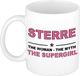 Bellatio Decorations Naam cadeau Sterre - The woman, The myth the supergirl koffie mok / beker 300 ml - naam/namen mokken - Cadeau voor o.a verjaardag/ moederdag/ pensioen/ geslaagd/ bedankt