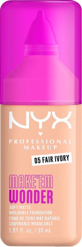 NYX Professional Make Up Make 'EM Wonder Foundation - Fair Ivory