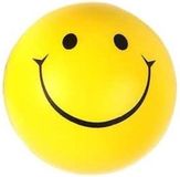 Merkloos / Sans marque Out Of The Blue Kg Stressbal smiley - 8x - geel - 6 cm