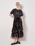 Apricot Rok gemengde kleuren / zwart