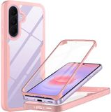 Techsuit Hoesje geschikt voor Samsung Galaxy A37/A36/A56 - ColorVerse 360 Case met Screenprotector - Roze