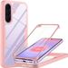 Techsuit Hoesje geschikt voor Samsung Galaxy A37/A36/A56 - ColorVerse 360 Case met Screenprotector - Roze