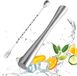 Ibenzoa® Complete Set à Cocktail en Inox avec Pilon, Cuillère et Brise-Glace pour une Expérience de Boisson Parfaite