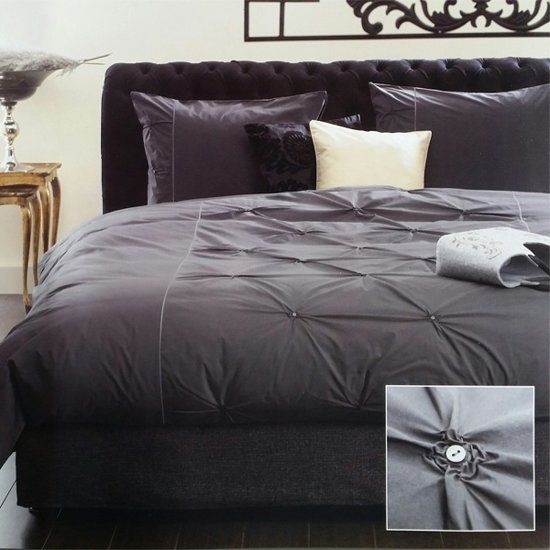 Beddinghouse Lamballe Dekbedovertrek - Antraciet - 140x200/220 cm - Eenpersoons