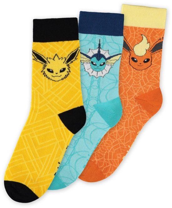 Pokémon Eevee Evolution Dames Sokken - meerkleurig - EU 35-38