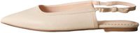 Next - Dames - Forever Comfort® platte schoenen met puntige neus, strikje aan de achterkant, sleehak - Wit