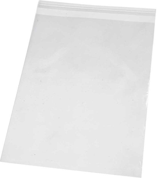 creotime Cellofaan zakjes, b: 18 cm, 200 stuks