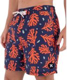 Boardshort HURLEY M Volley Icon Printing Press Zwemshort Coral M