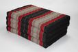 Fine Asianliving Coussin Thaïlandais Matelas Plié 80x200cm Tapis Coussin XXXL Noir Rouge Matelas de Méditation Matelas