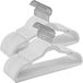 SONGMICS Fluwelen kleerhangers, antislip, ruimtebesparend, 50 stuks | Kleerhangers met inkepingen en 360° draaibare haak, 43 x 22 x 0,6 cm, witte wolk, collectie BREANNA CRF029W05