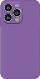 Technest iPhone 13 Pro 6,1-inch hoes, bumper cover, transparant, krasbestendige achterkant (paars)