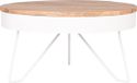 LABEL51 Saran Salontafel - Wit - Metaal - 80 cm - Rond