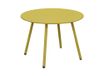 Moutarde Rio Ø 50 Cm Table Basse De Jardin Ronde En Acier