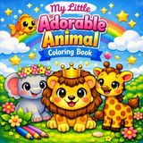My Little Adorable Animal Coloring Book