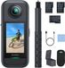 AKASO Set créateur caméra d'action 360° - Caméra 360° 5,7K 72MP - Écran tactile - Perche à selfie invisible - Verrouillage d'horizon 360° & suivi IA