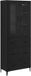 vidaXL Highboard Zwart Eiken 69,5 x 34 x 180 cm Bewerkt hout