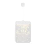AmeliaHome LED venster decoratie acryl hanger kerstverlichting batterij aangedreven kerstdecoratie rechthoekig Snowman