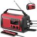 Radio d'urgence 27000 mAh dynamo AM/FM Bluetooth panneau solaire