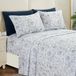 Elegant Comfort Zachtste en gezelligste 6-delige lakenset - 1500 premium hotelkwaliteit microvezel - diepe zak, kreukbestendige 6-delige paisley patroon lakenset, volledig, Paisley marineblauw