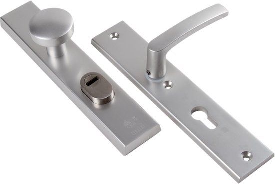 Ami Veiligheids schildgarnituur SKG - deurdikte 38/45 mm - PC 72 Binnen - KT 72 Buiten - 251 x 50 mm - F1 - dkr 332 m6